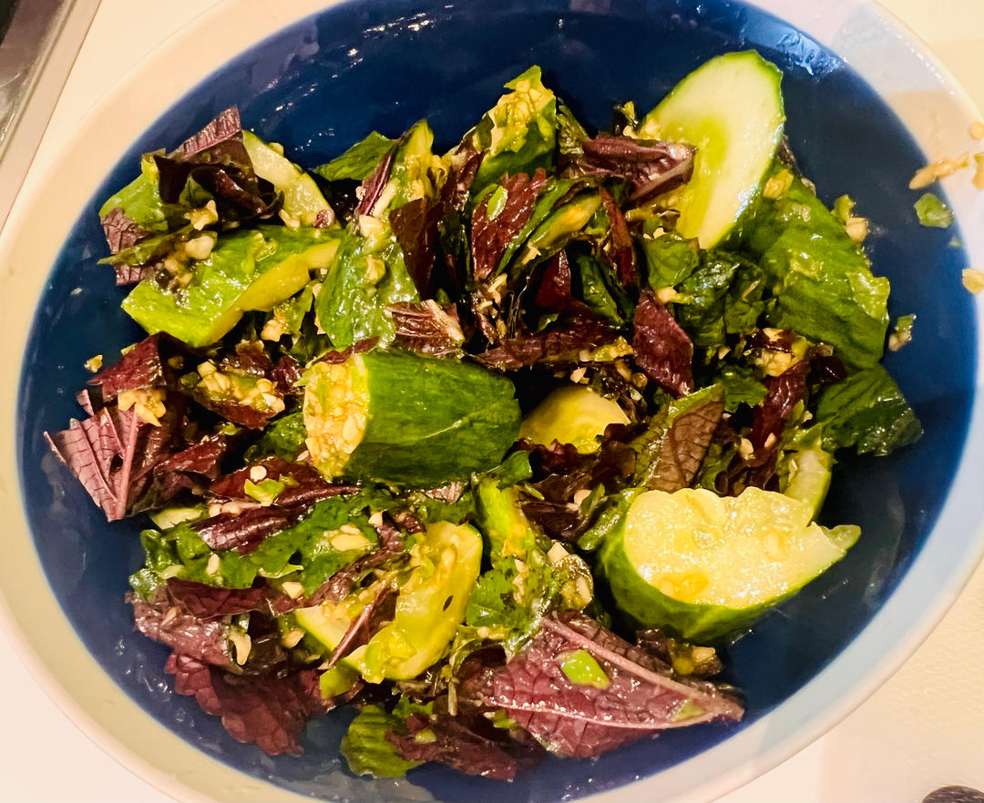 凉拌紫苏黄瓜（两种拌法）