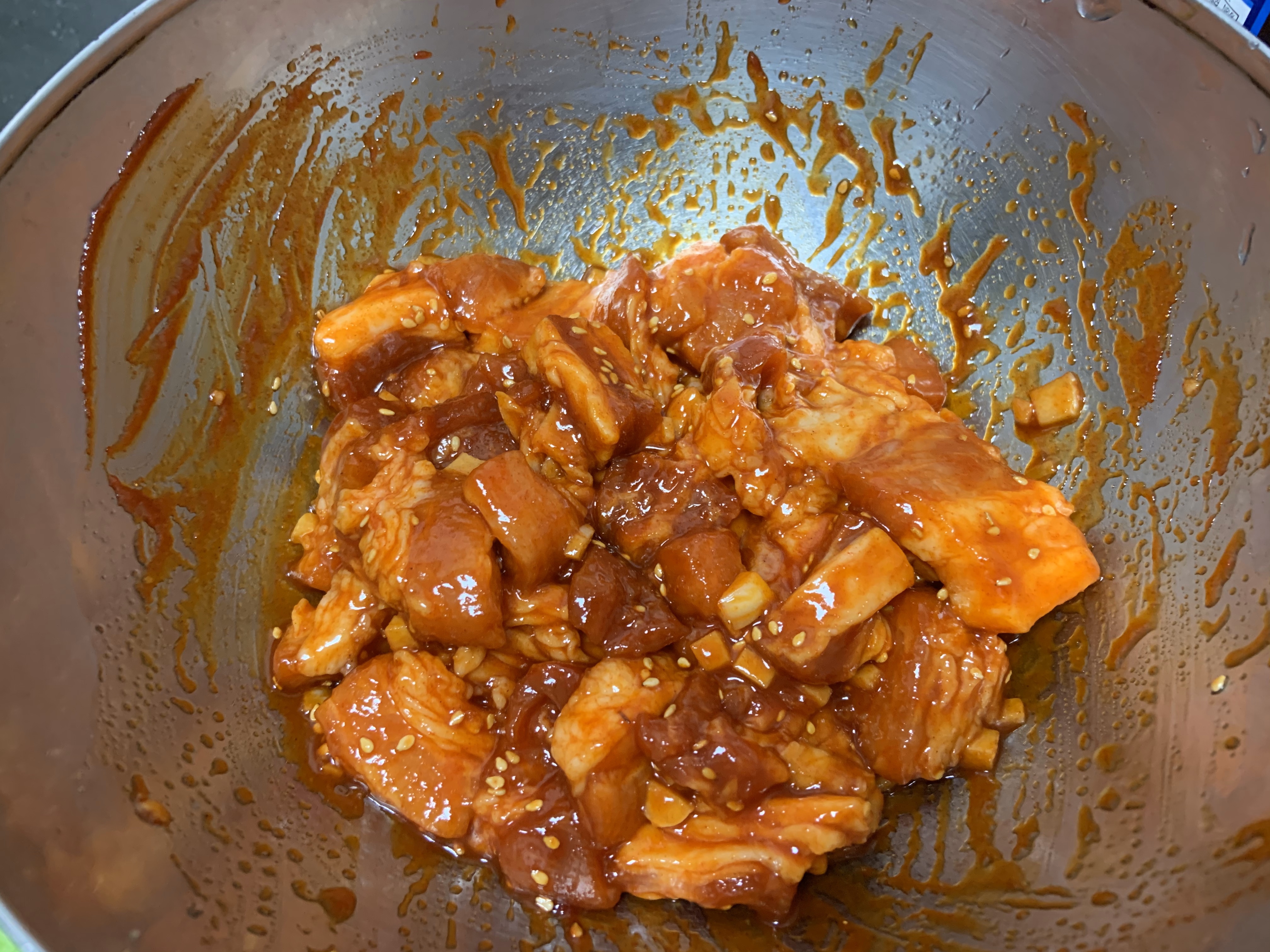 空气炸锅版十分钟韩式五花肉的做法 步骤3