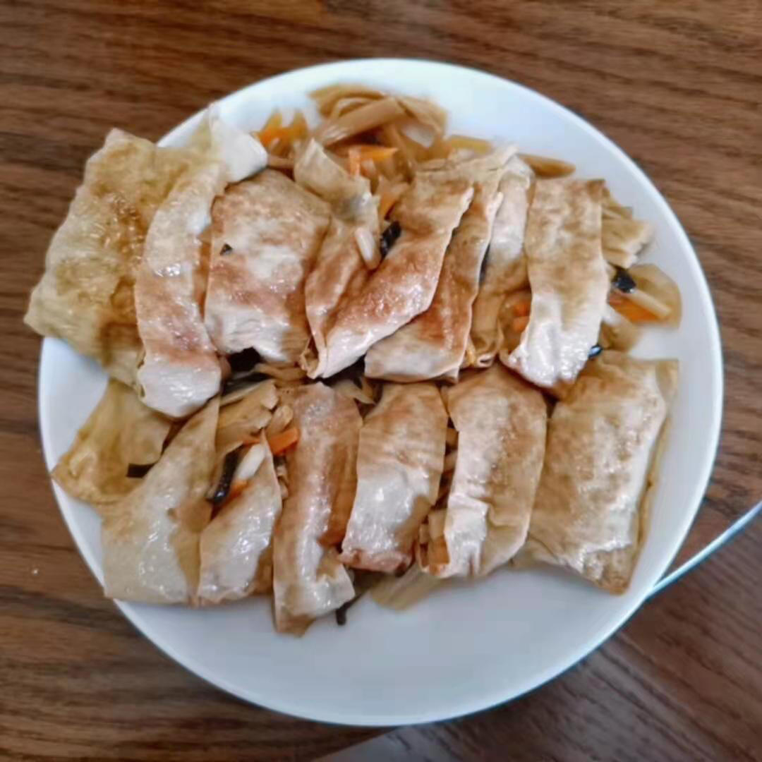 豆腐皮卷（素烧鹅）