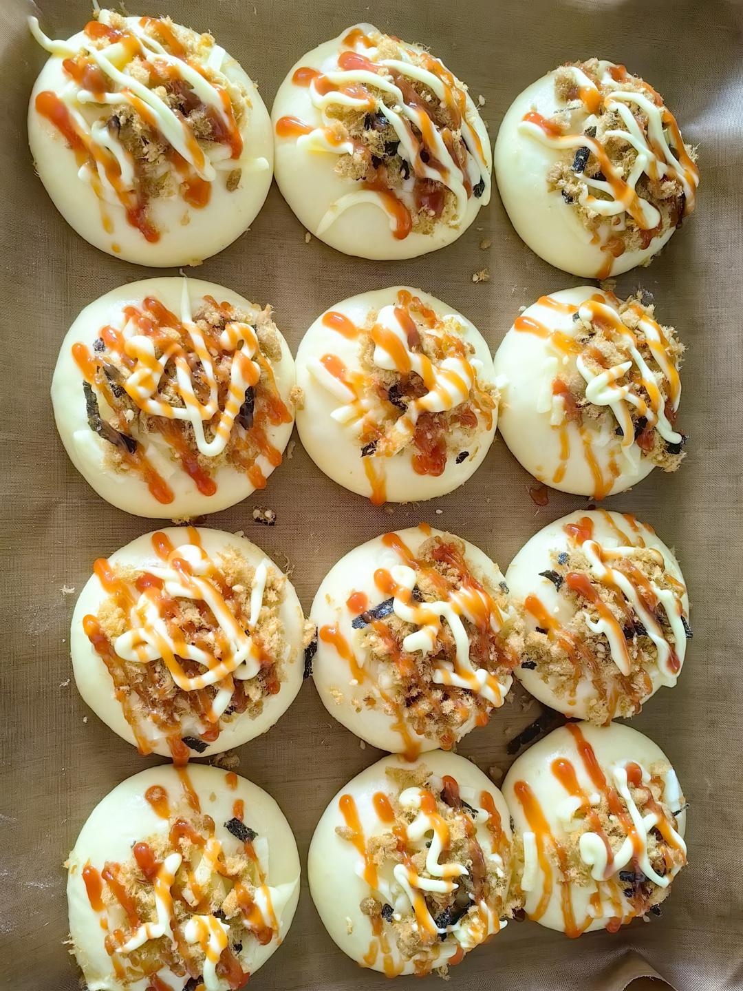 肉松芝士小餐包🍞，咸香松软，新手一次成功✅