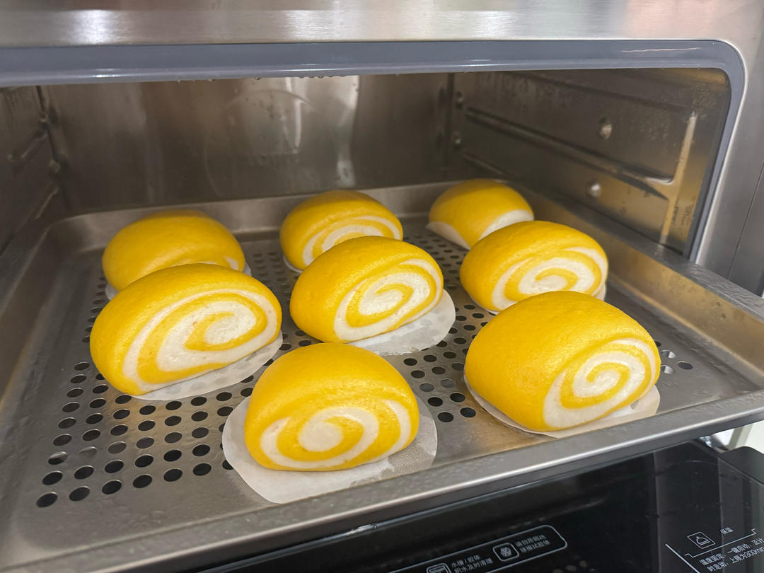 高颜值南瓜双色小馒头