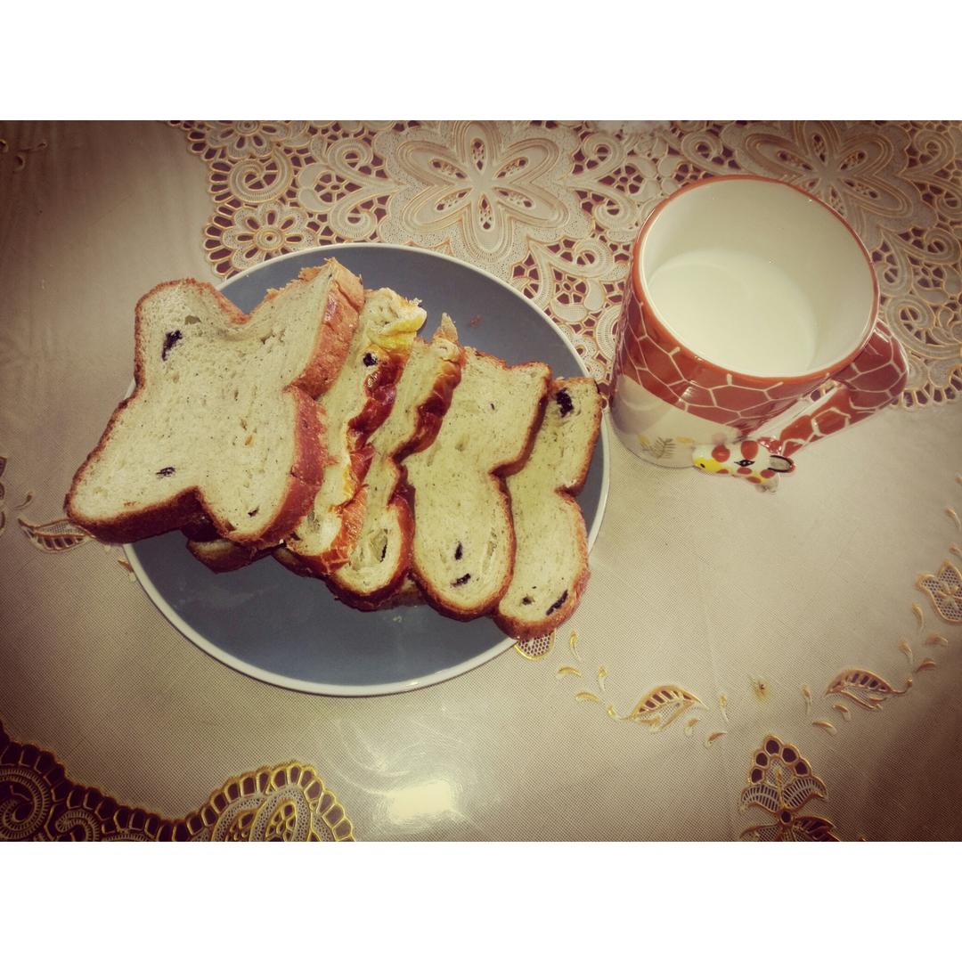 超级好吃的原味面包（面包机版）