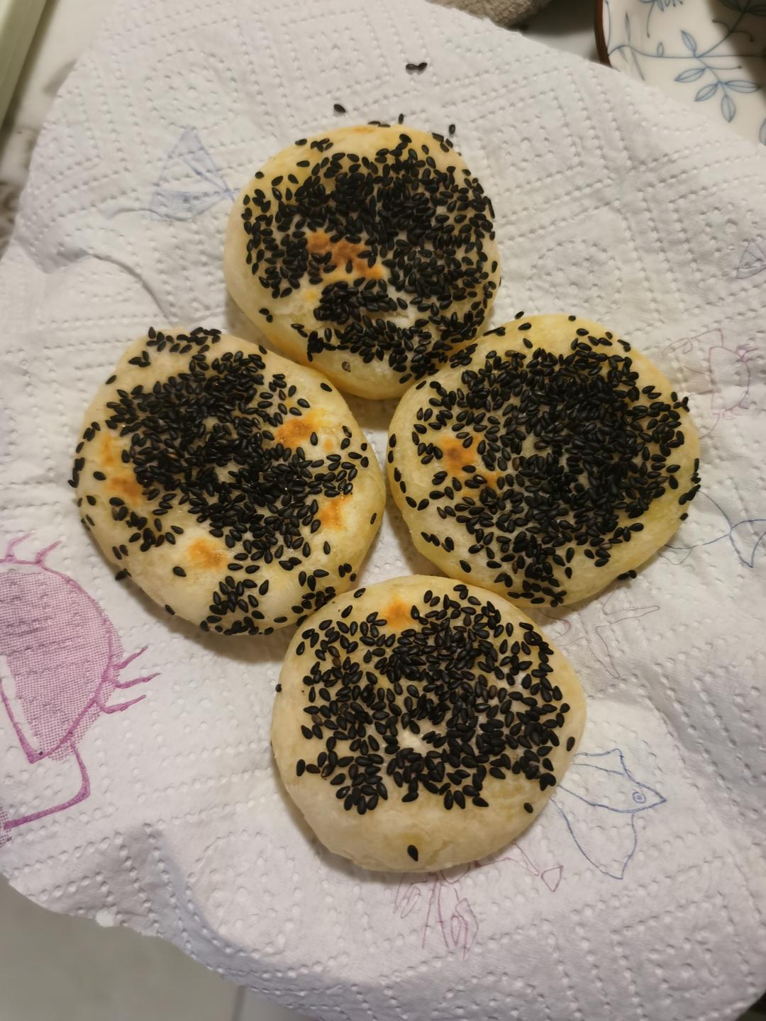 超级简单《黑芝麻糖烧饼》