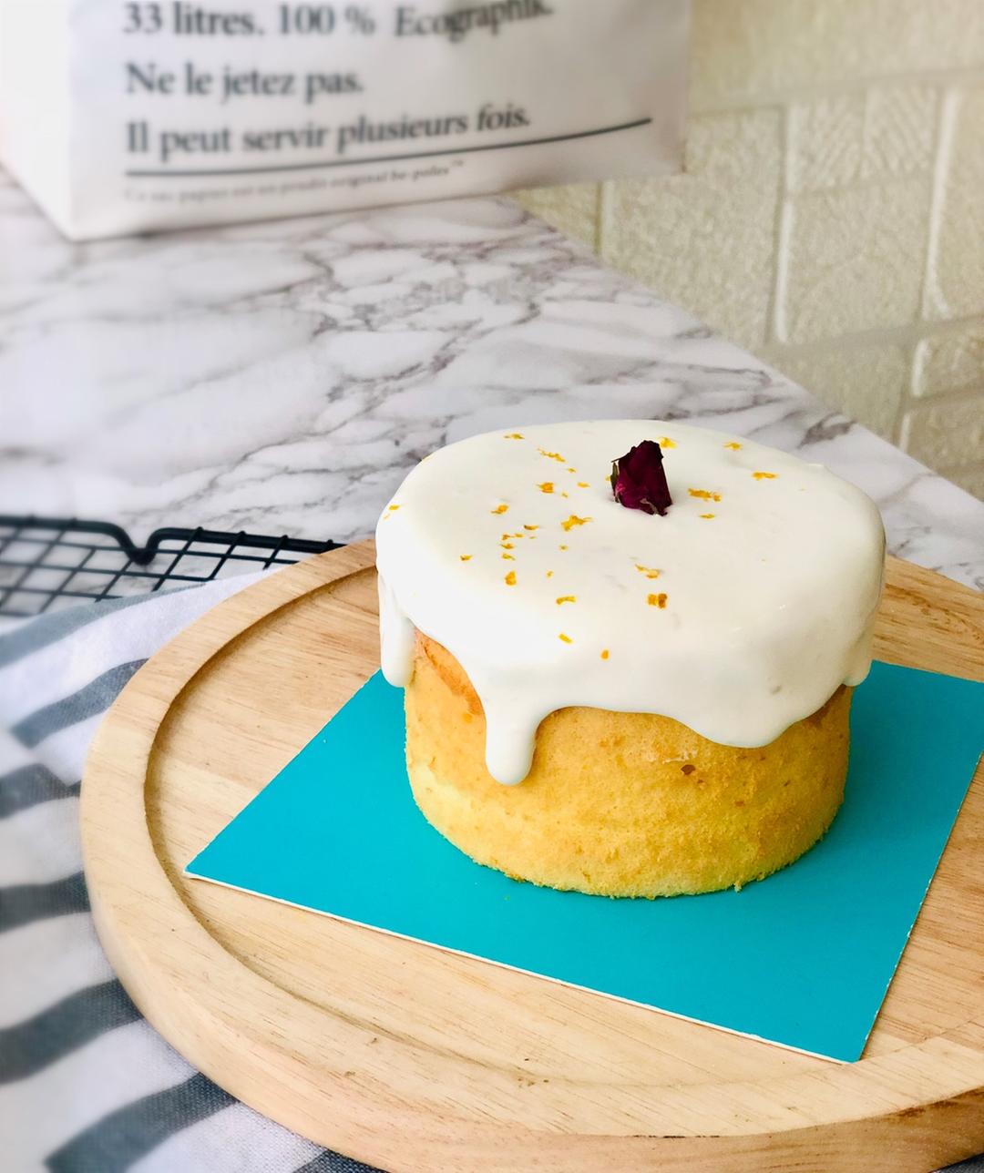 香橙雪顶蛋糕（夏日甜点）