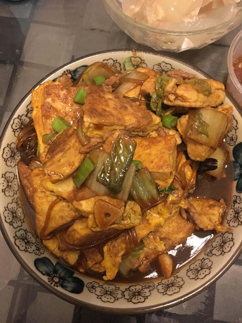 ㊙️娃娃菜豆腐煲🤤汤汁拌米饭吃到撑❗️❗️