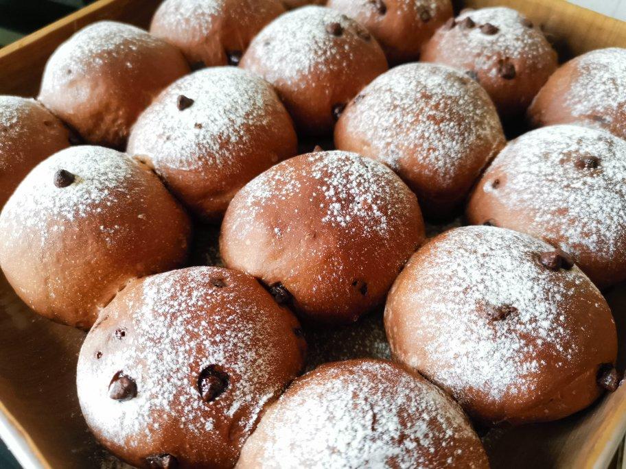 双重巧克力爆浆小餐包