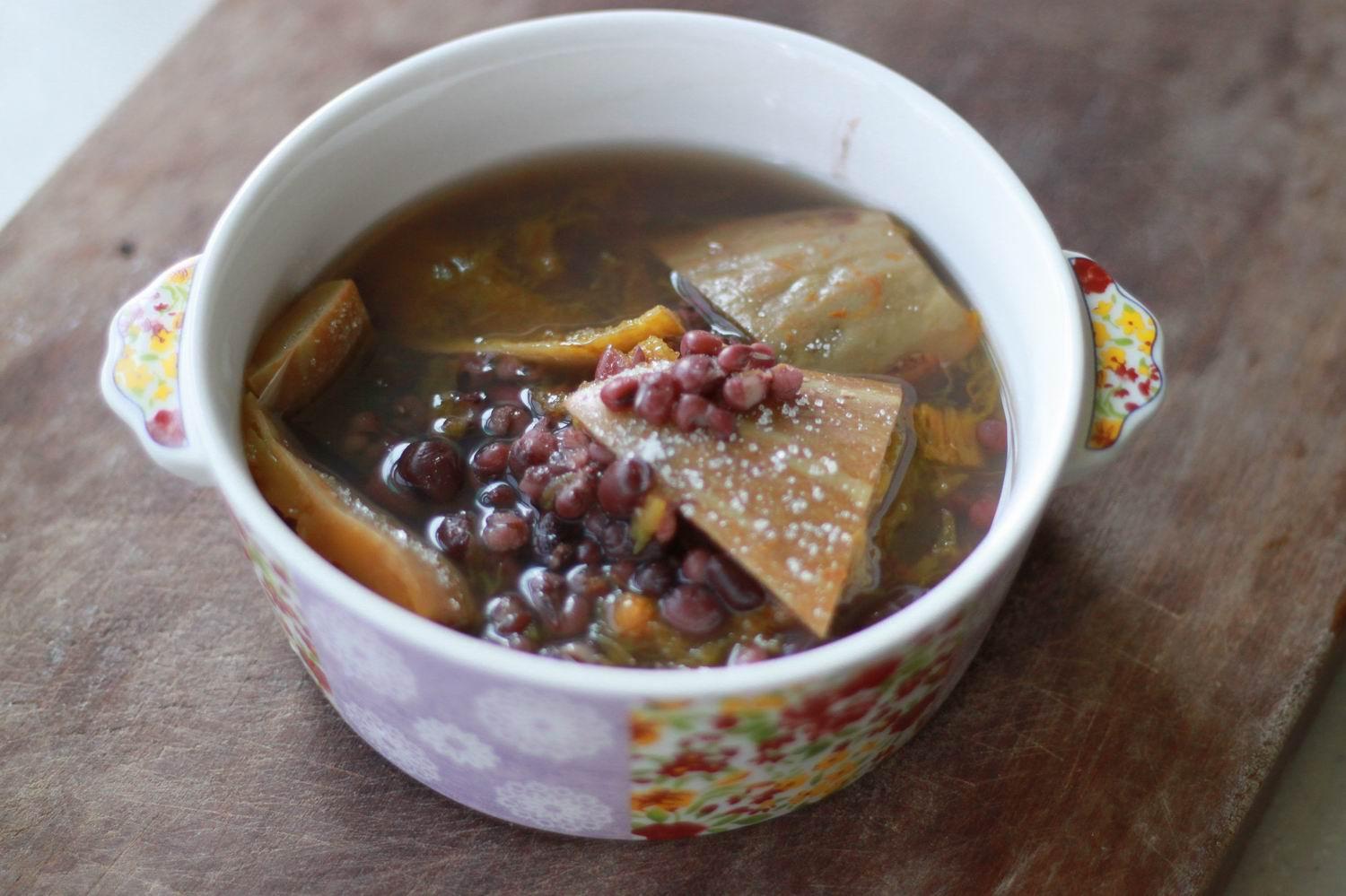 红豆薏米老南瓜汤的做法