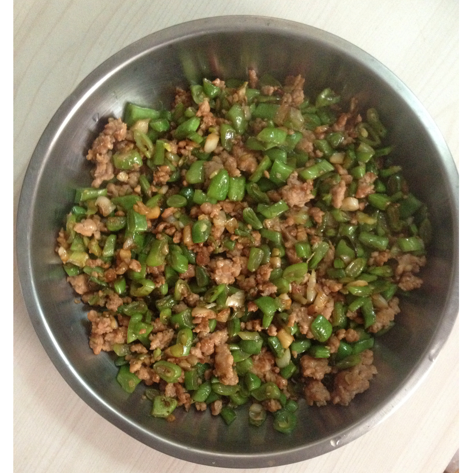 肉沫豆角下饭菜