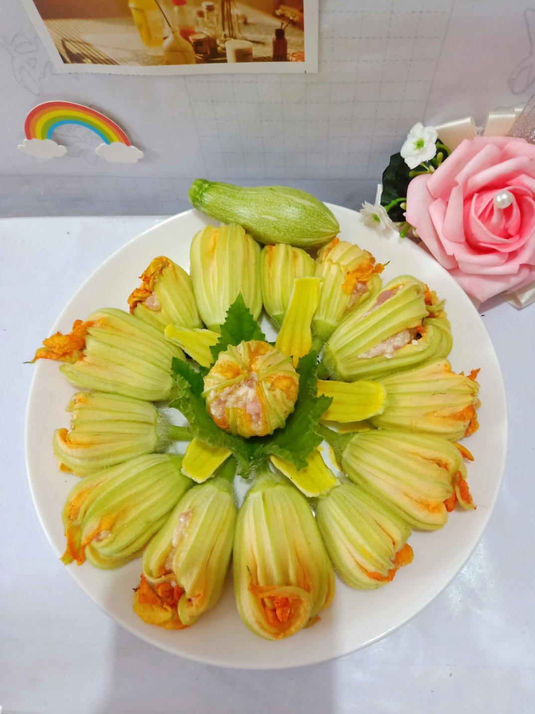 私房菜 煮瓜花,里面可是有内容的哦