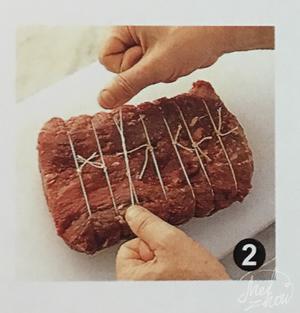 法餐 1：法式烤牛肉                  ROTI DE BCEUF的做法 步骤2
