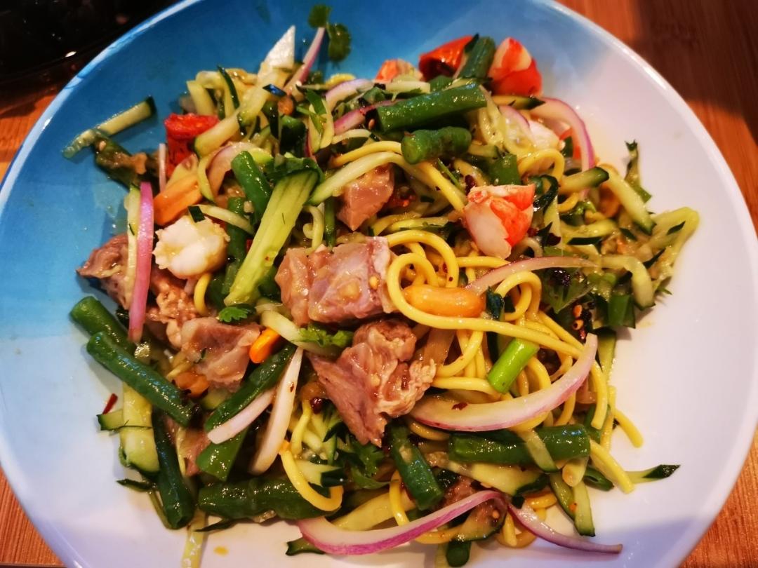 巨好吃㊙️酸辣凉拌面❗️十分钟搞定，简单快手❗️