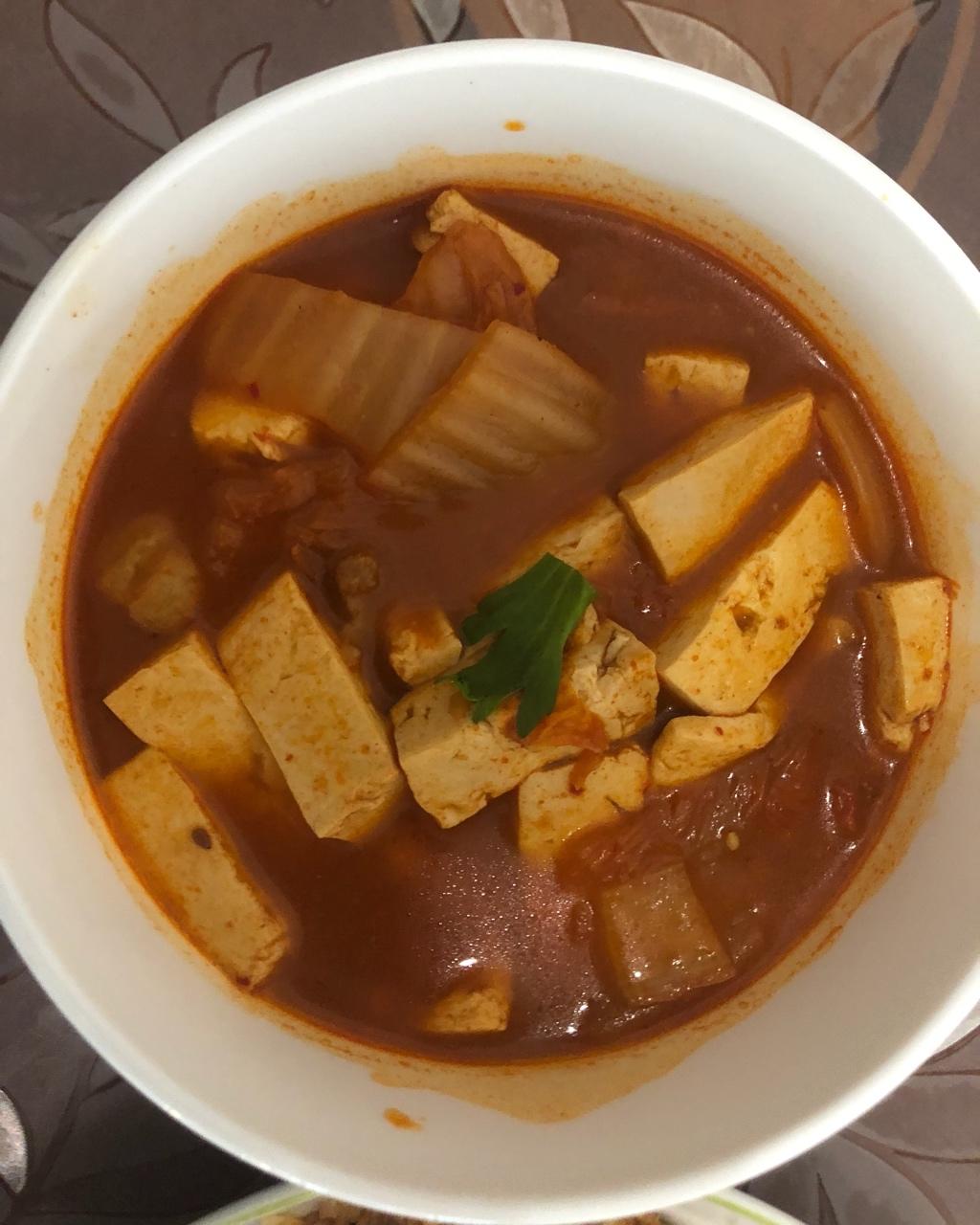 辣白菜豆腐汤