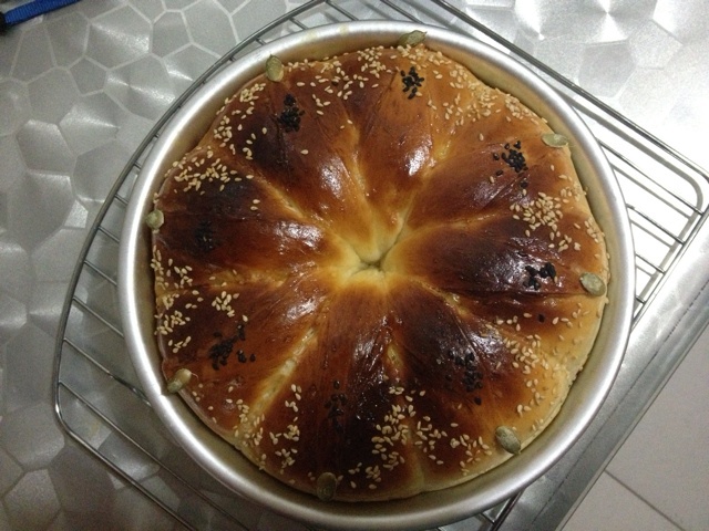 皇冠花朵面包（面包机版和面）