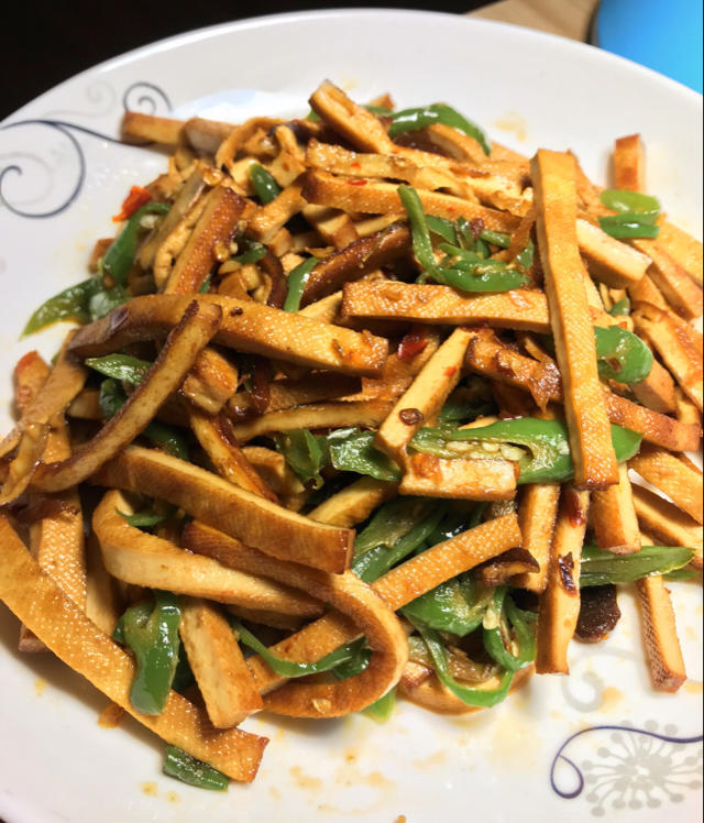 i_chao做的青椒豆腐干