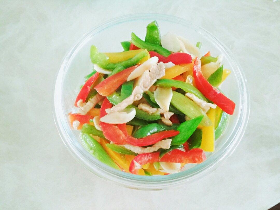彩椒炒里脊丝