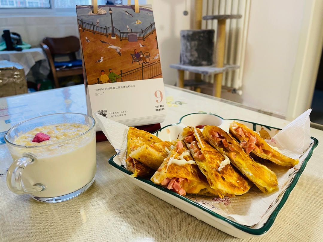 早餐烤箱，超快创意拉丝手抓饼