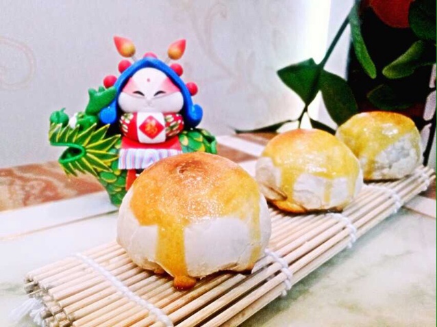 蛋黄酥~紫薯、抹茶、原味~花好月圆，中秋快乐~内附一次做六色蛋黄酥方法~