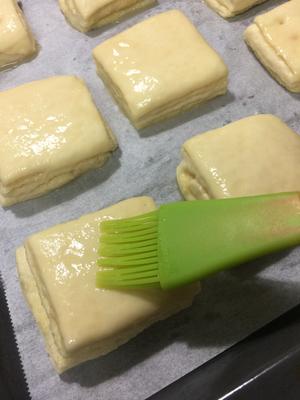 奶黄大理石小方包的做法 步骤20