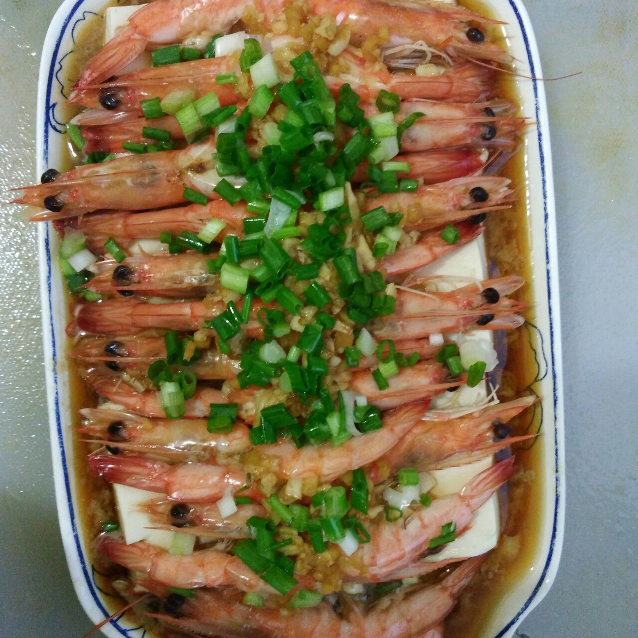 蒜蓉蒸虾