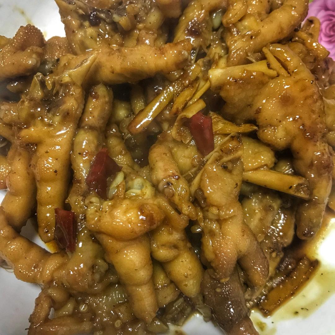 香辣烧鸡爪