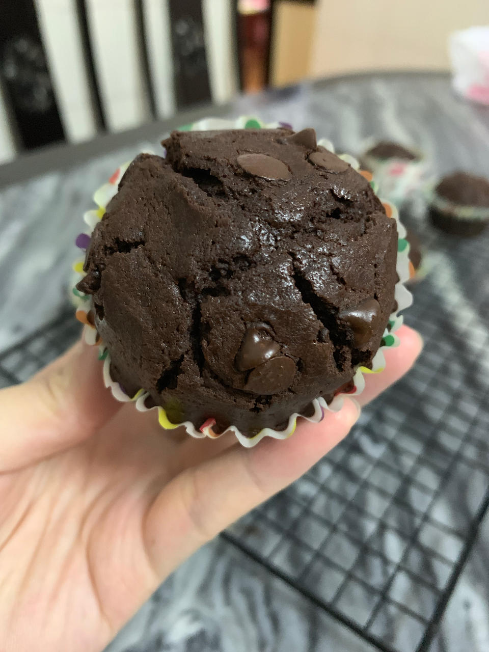 在家做巧克力蘑菇头麦芬蛋糕🍫