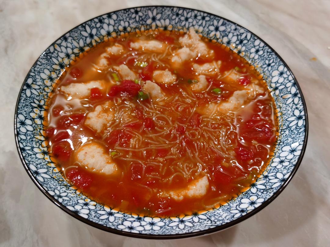 番茄虾滑粉丝煲