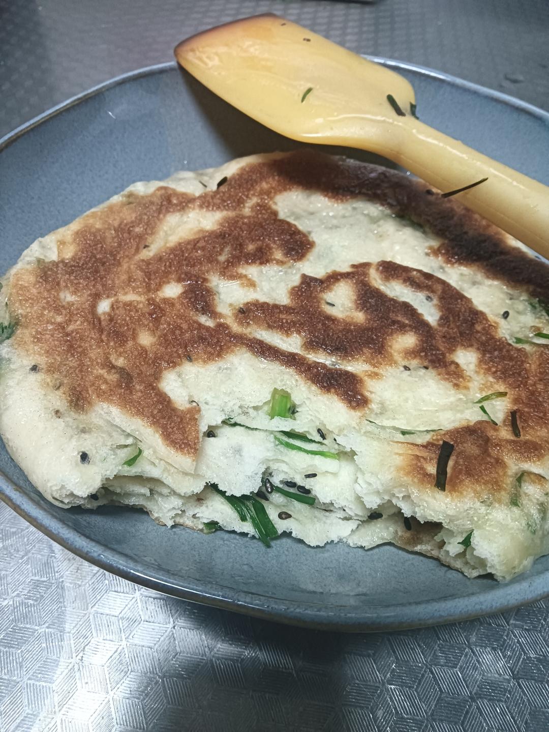 发面椒香葱花饼（超级宣软）