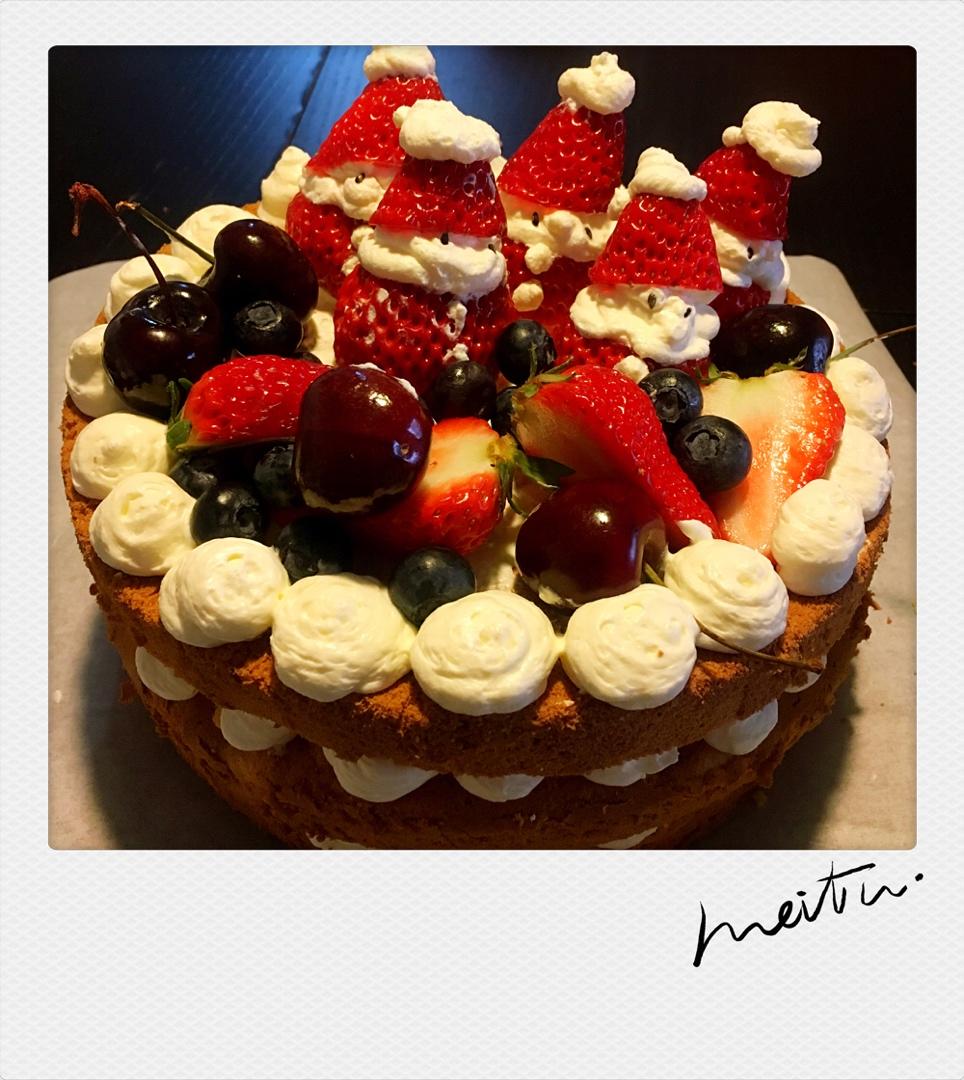 圣诞呆萌裸蛋糕