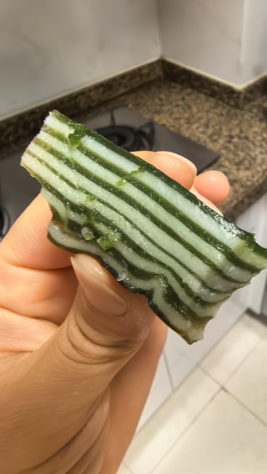 斑斓椰汁千层糕（马蹄粉、木薯淀粉版）