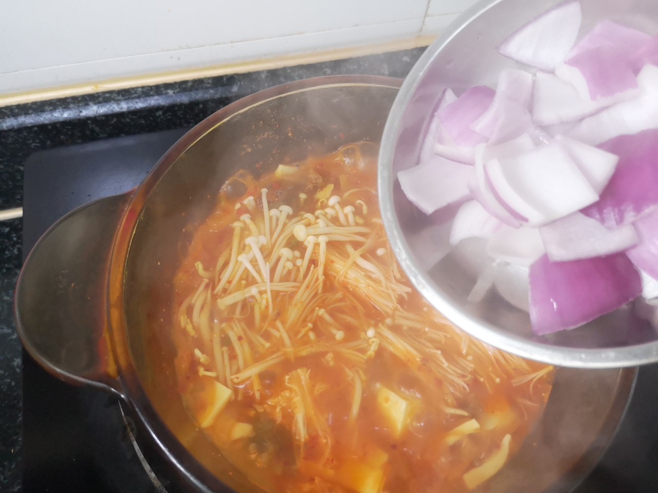 泡菜豆腐汤🍲的做法 步骤10