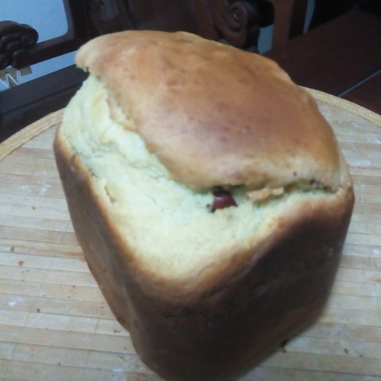 超级好吃的原味面包（面包机版）