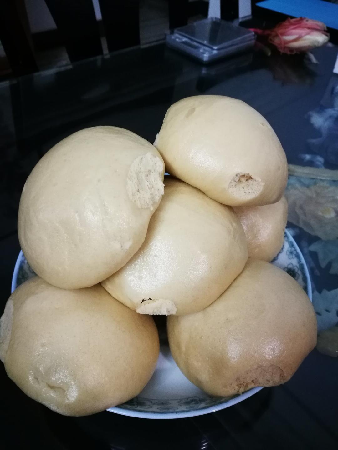 有着面包口感的红糖馒头（一次发酵）