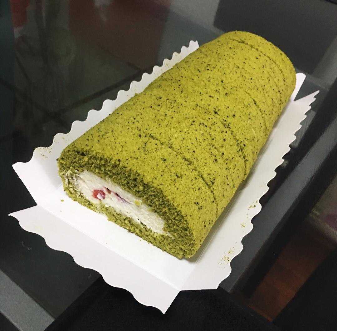毛巾抹茶蜜豆卷