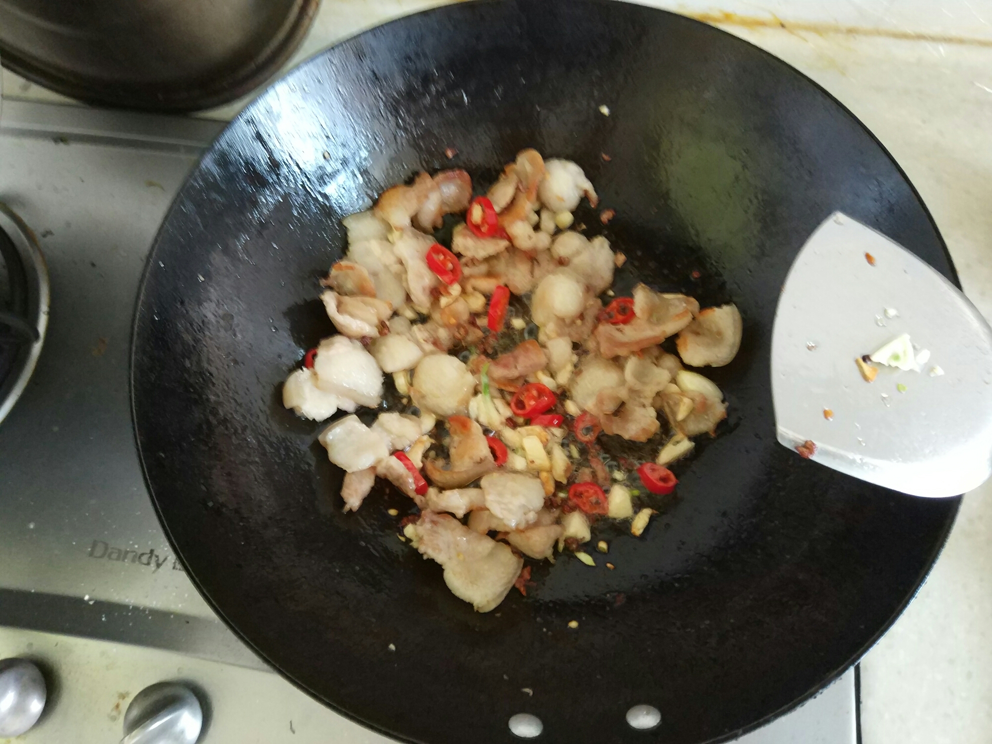 扁豆丝炒肉的做法 步骤3