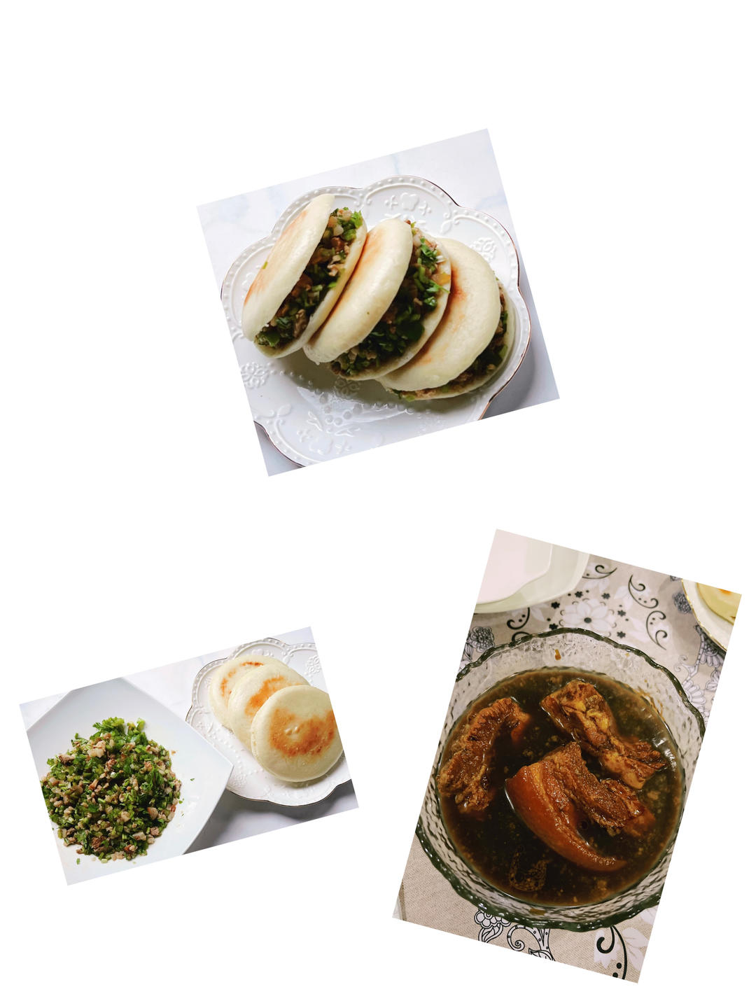 手抓饼馍夹肉
