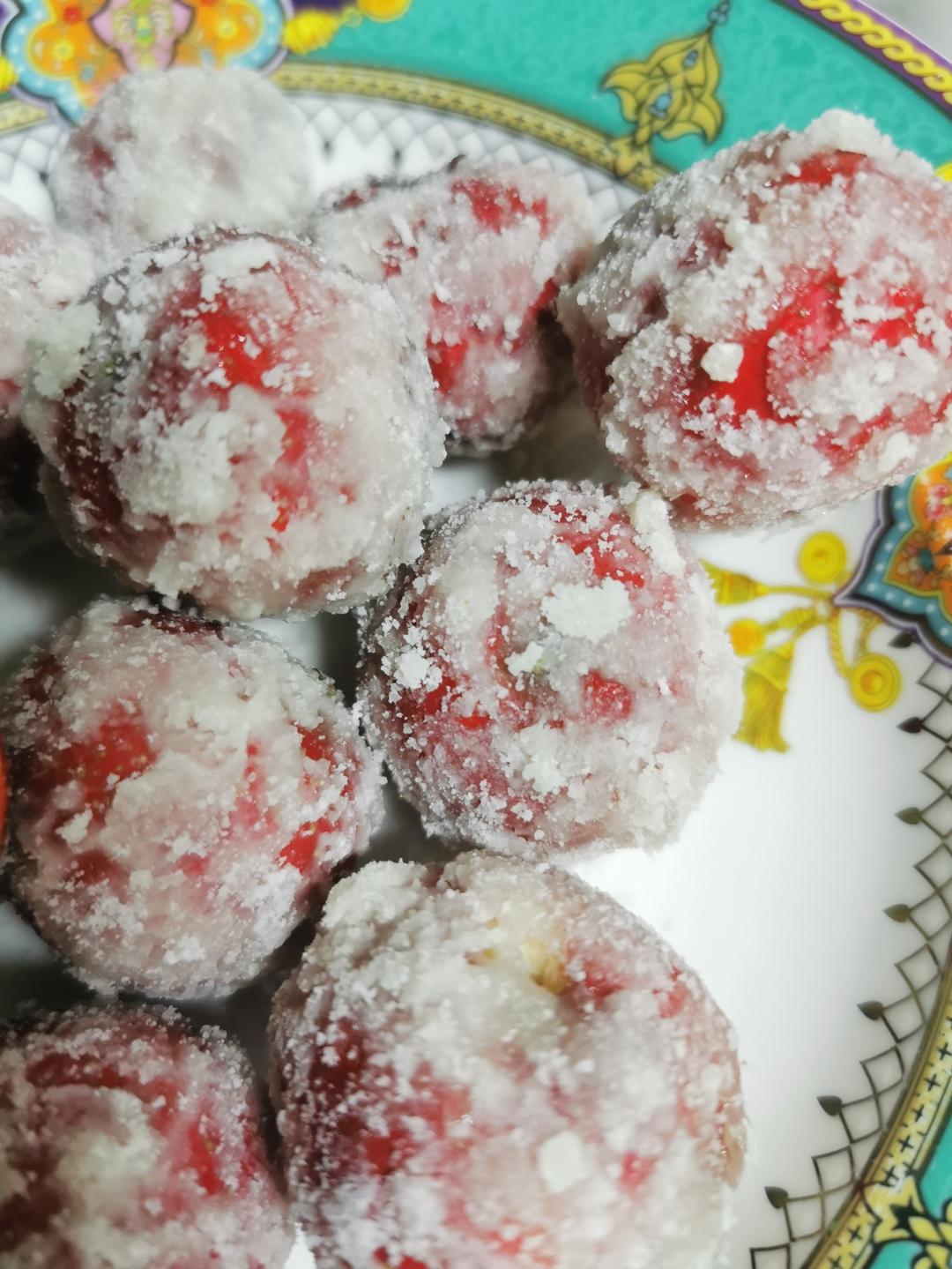 雪花山楂球 酸甜爽口 开胃又好吃 附细节视频详解