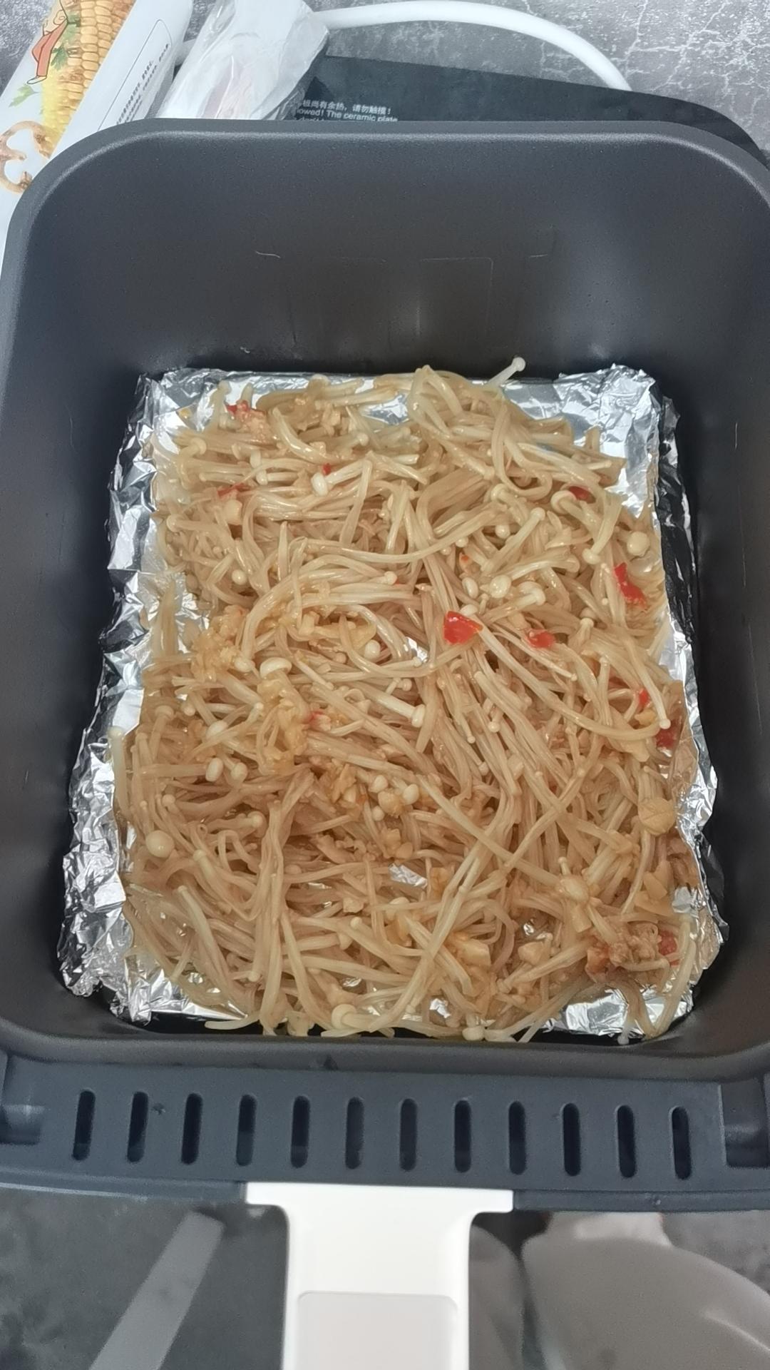 空气炸锅蒜蓉金针菇
