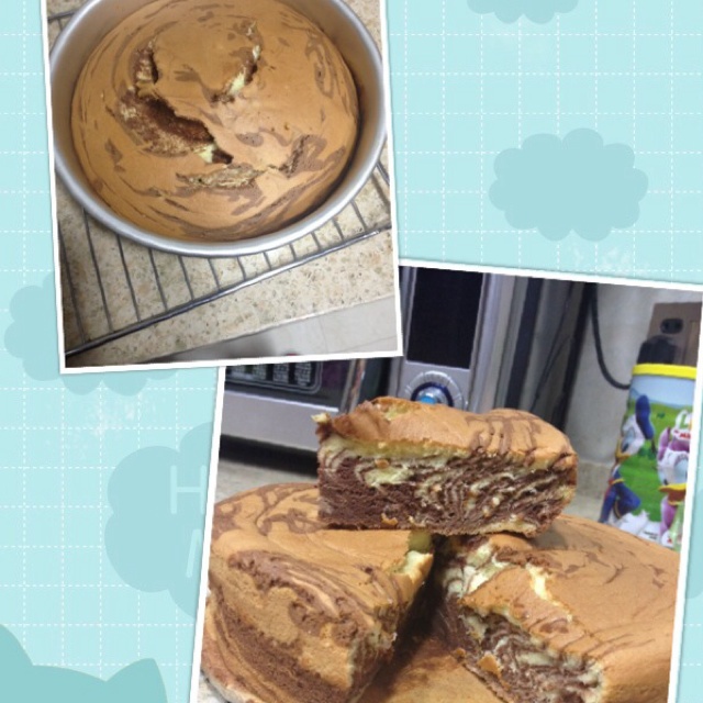 斑马纹戚风蛋糕