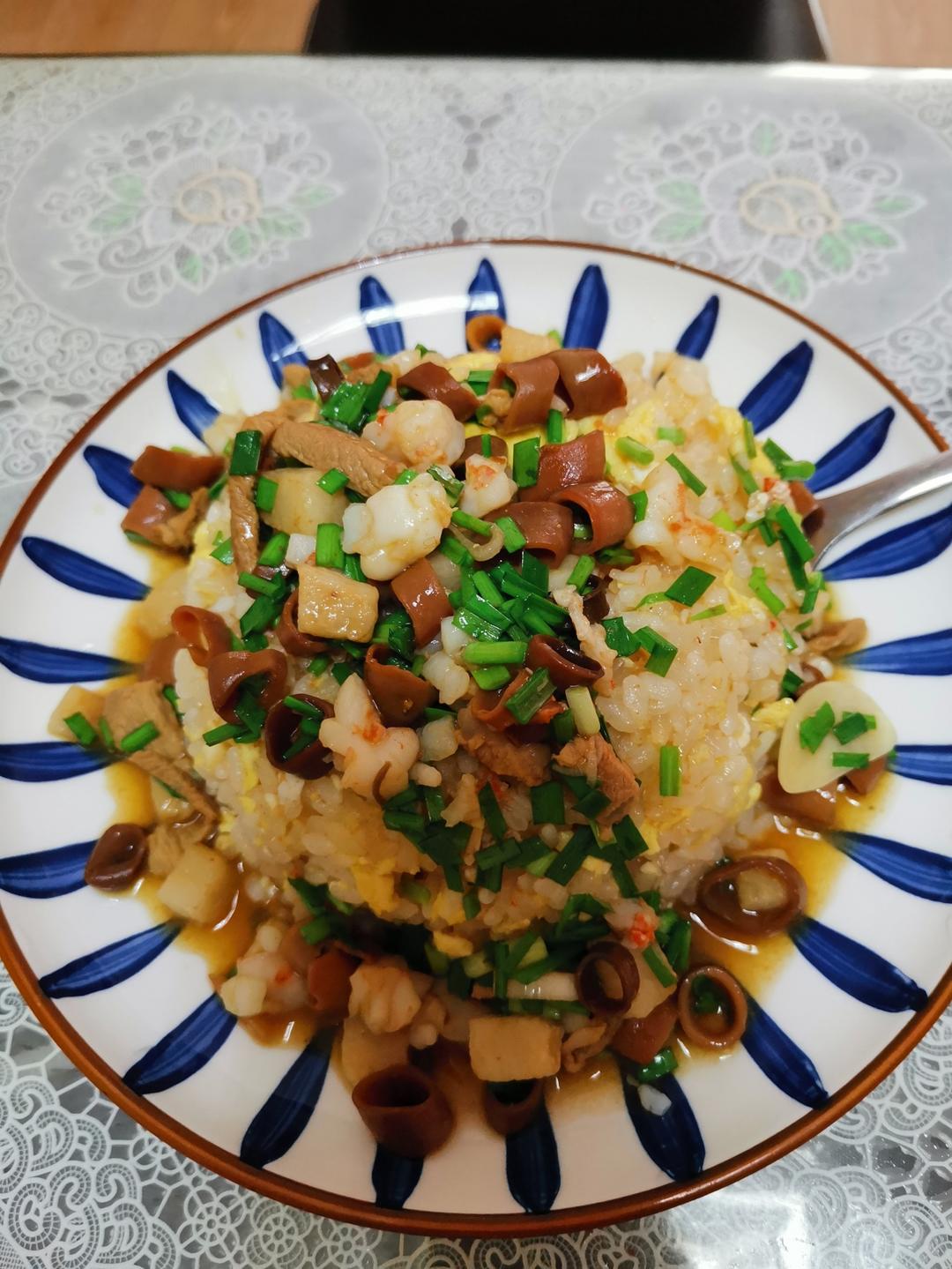 海肠捞饭