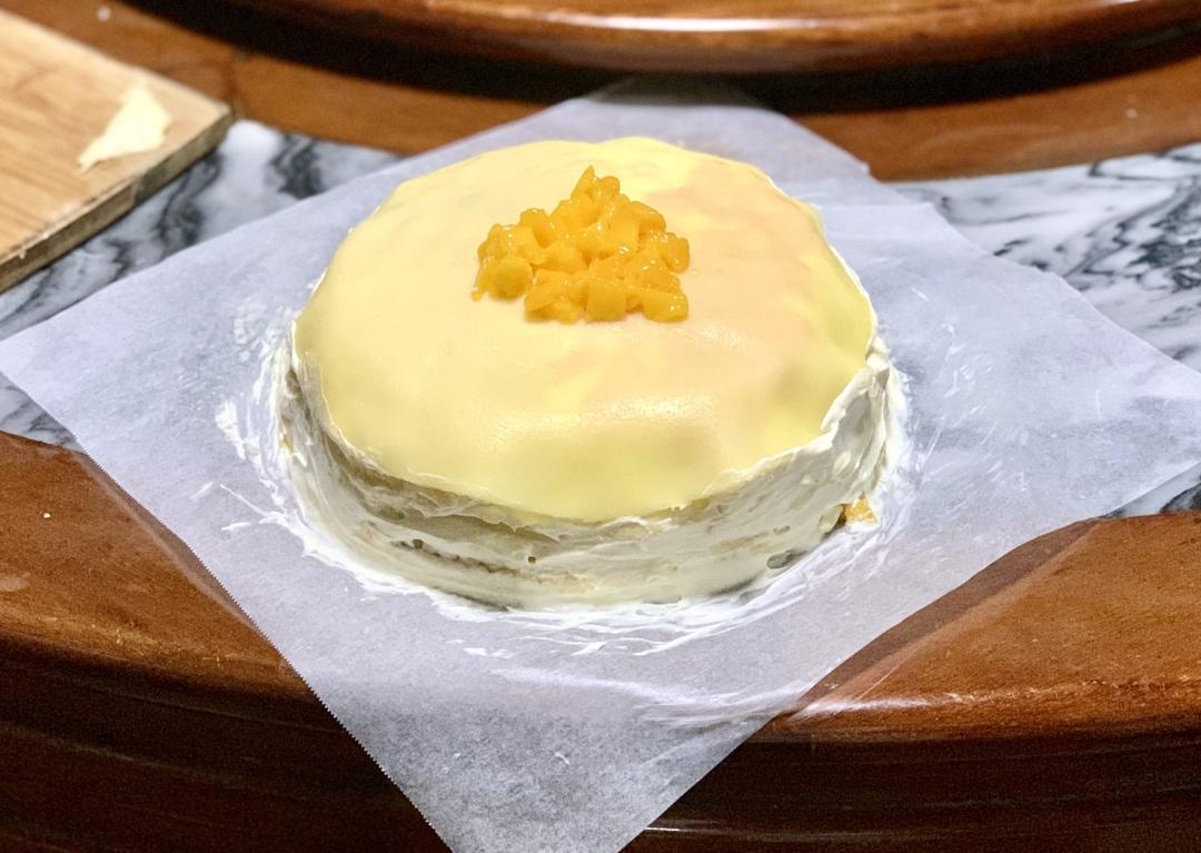 零基础做芒果千层蛋糕（8寸）