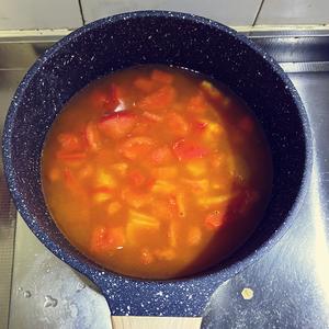祖传西红柿鸡蛋挂面汤的做法 步骤3