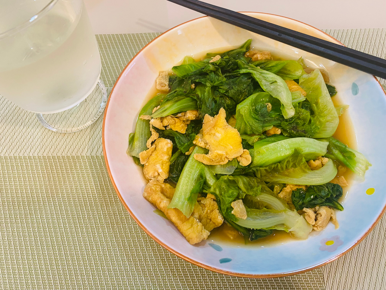 生菜炒蛋，低脂健康