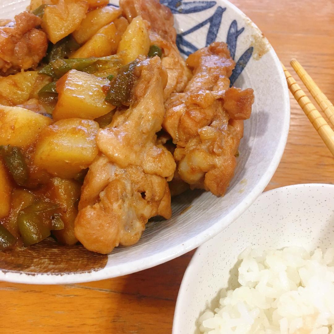 土豆焖鸡腿