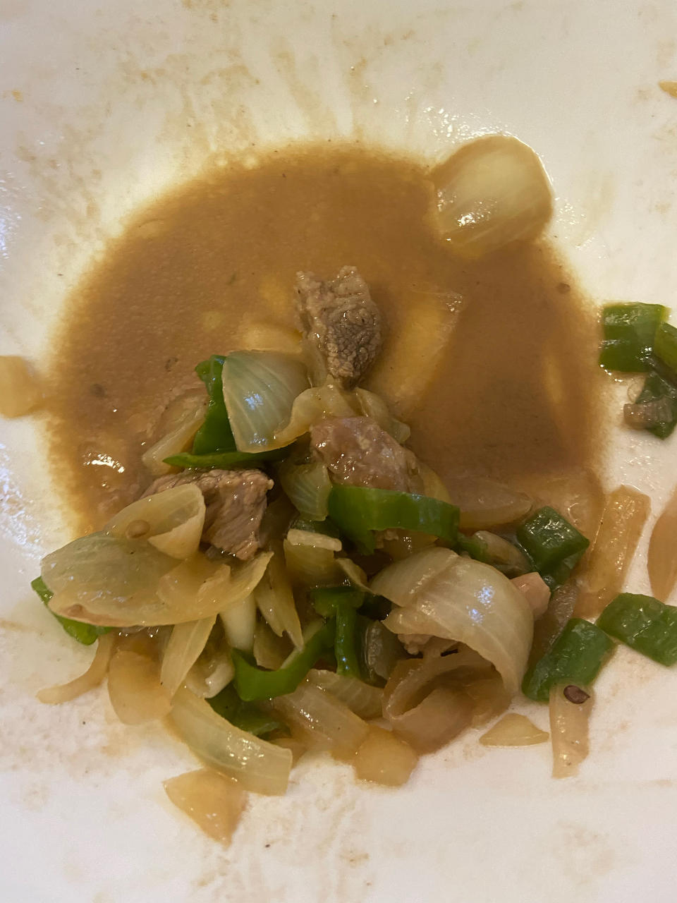 青椒洋葱炒牛肉丝
