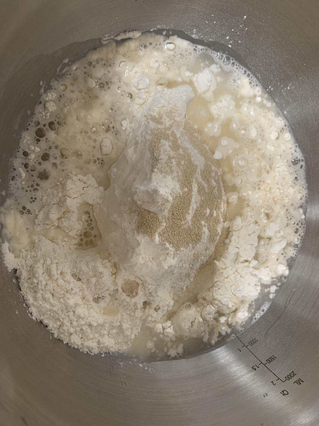 纯奶手撕吐司的做法 步骤1