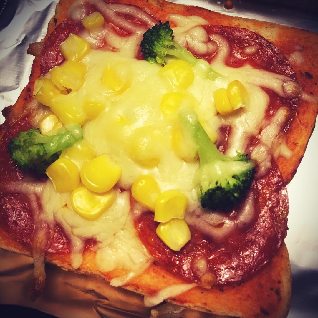 吐司培根小批萨