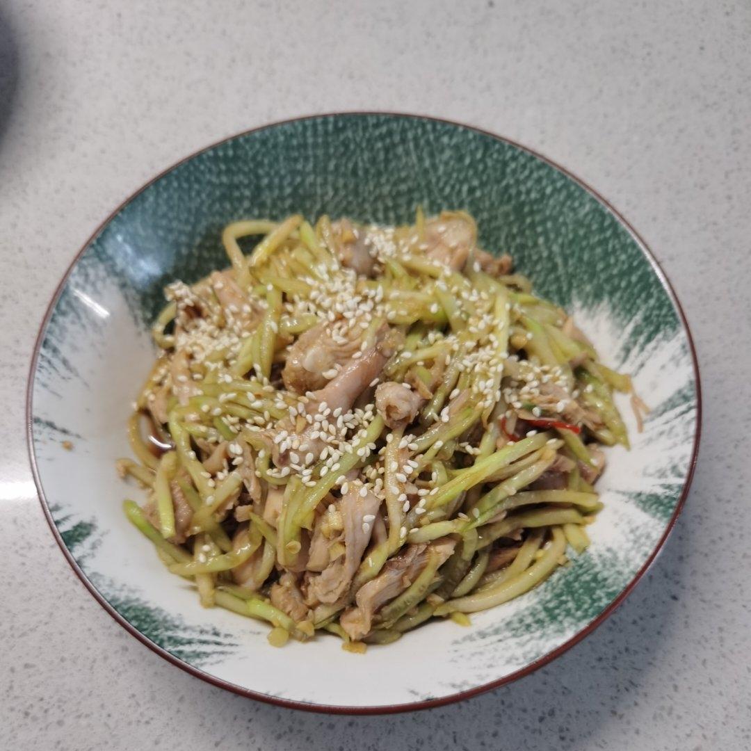 🥰简单好吃手撕鸡腿肉🍗零脂肪凉拌菜