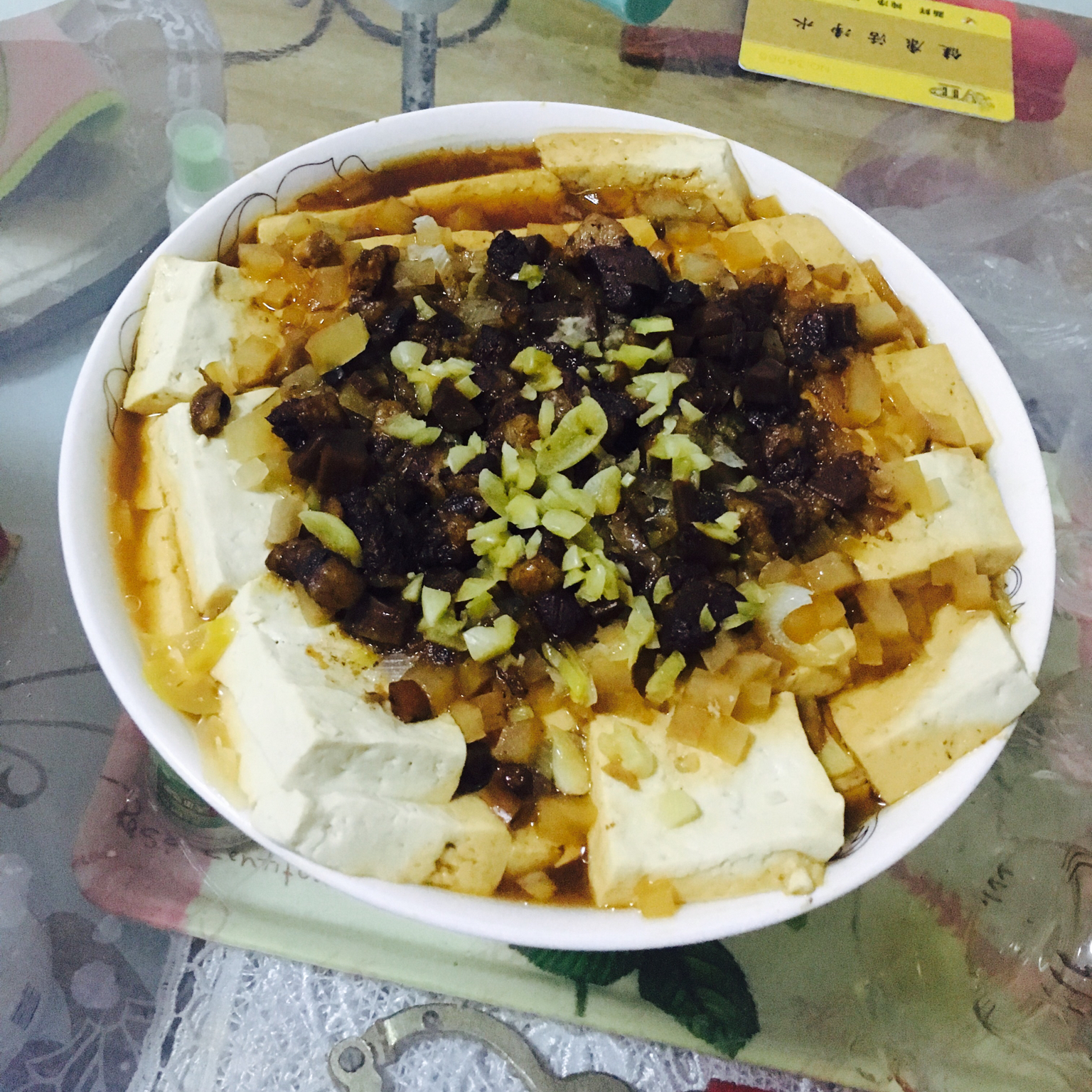 肉末蒸豆腐