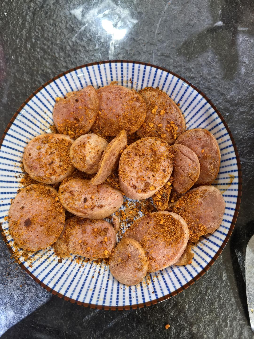 空气炸锅午餐肉