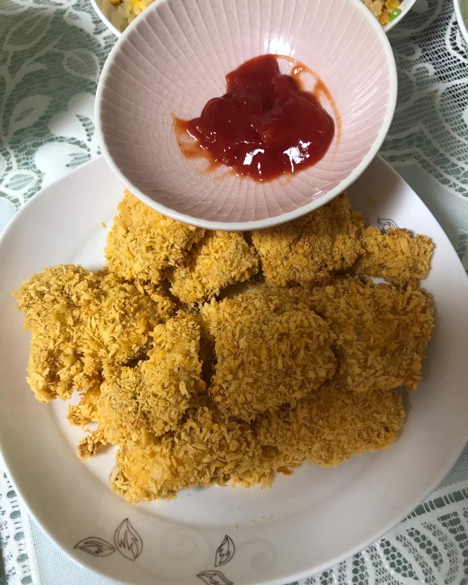 烤箱版鸡米花 | 无需油炸 蒜香味十足